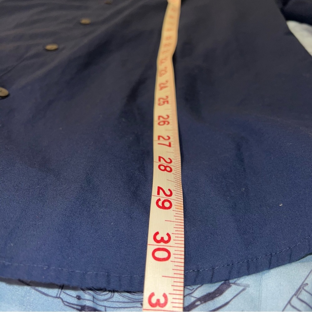 Alfani Dark Blue Casual Button Down Shirt - Picture 8 of 9
